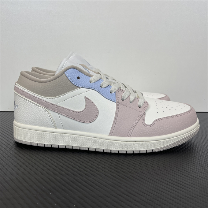 air jordan 1 low pastel colorblock casual sneakers